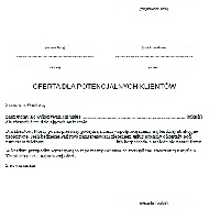 Oferta Handlowa Wz r Pisma Oferta Handlowa Wz r Pisma